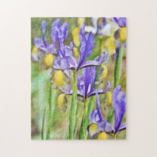 Quebra-cabeça Iris Flower Garden Puzzle