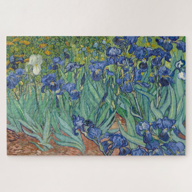 Quebra-cabeça Íris, Pintura a Óleo Floral, Vincent Van Gogh (Horizontal)