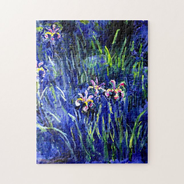 Quebra-cabeça Irises, famosa pintura de arte por Monet (Vertical)