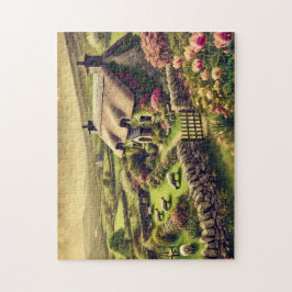 Quebra-cabeça Irish Cottage Puzzle, Vintage Countryside Scene