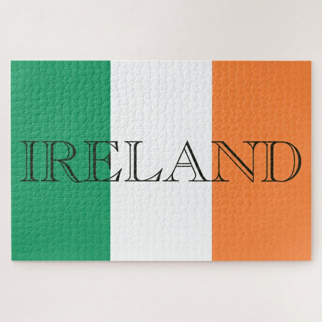 Quebra-cabeça Irish Flag Ireland 20x30 1014pc jpcn (Horizontal)