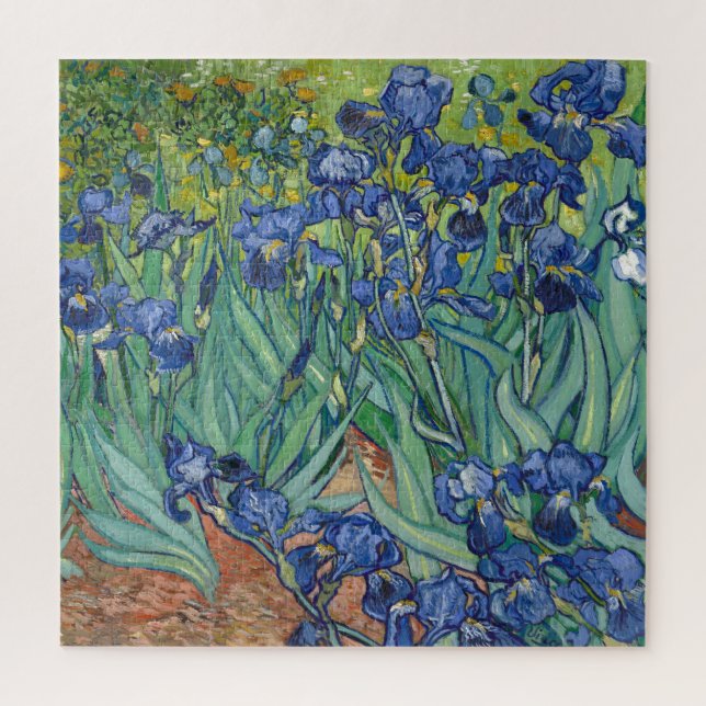 Quebra-cabeça Írisos por pintura de arte Van Gogh (Vertical)