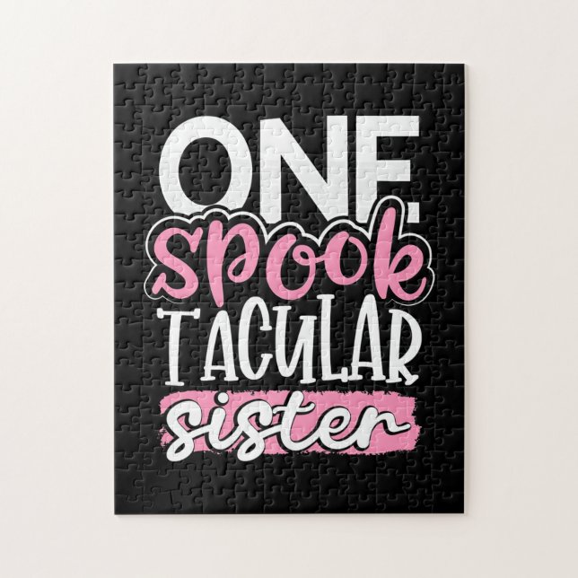 Quebra-cabeça Irmã Espetacular de Um Só Terror do Halloween (Vertical)
