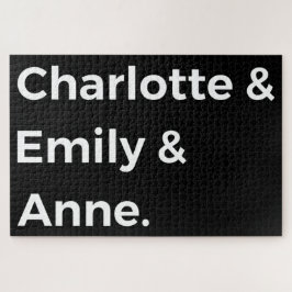 Quebra-cabeça Irmãs Brontë I - Charlotte & Emily & Anne