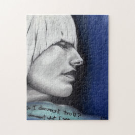 Quebra-cabeça Isabel Blonde Retrato de Arte Original