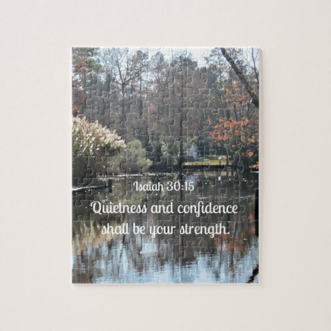 Quebra-cabeça Isaiah 30:15 Silêncio e confiança (Vertical)