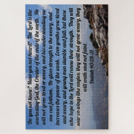 Quebra-cabeça Isaiah 40:28-31 Bíblia de fortalecimento Verse