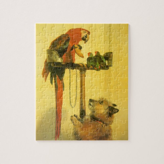 Quebra-cabeça Islay, Tilco, Macaw and Love Birds de Landseer (Vertical)