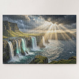 Quebra-cabeça Isle of Legends Coastal Waterfall Jigsaw Puzzle