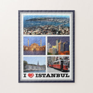 Quebra-cabeça Istambul - Eu Amo - Turquia -