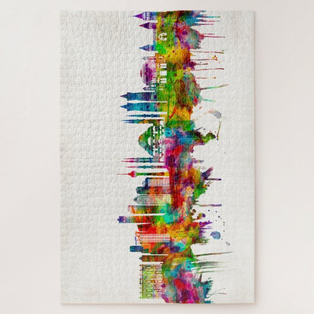 Quebra-cabeça Istambul Turquia Skyline (Vertical)