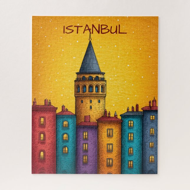 Quebra-cabeça Istanbul Turkiye Travel (Vertical)