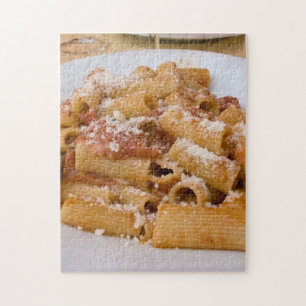 Quebra-cabeça Itália, Positano. Placa de exibição de rigatoni