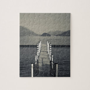 Quebra-cabeça Itália, Província de Como, Tremezzo. Pier do lago.