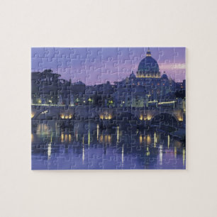 Quebra-cabeça Itália, Roma São Pedro e Ponte Sant Angelo,