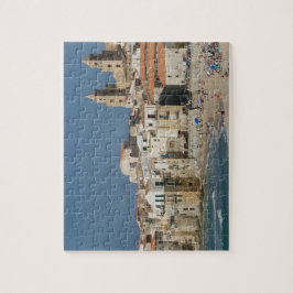 Quebra-cabeça Itália, Sicília, Cefalù, Vista da cidade com Duomo