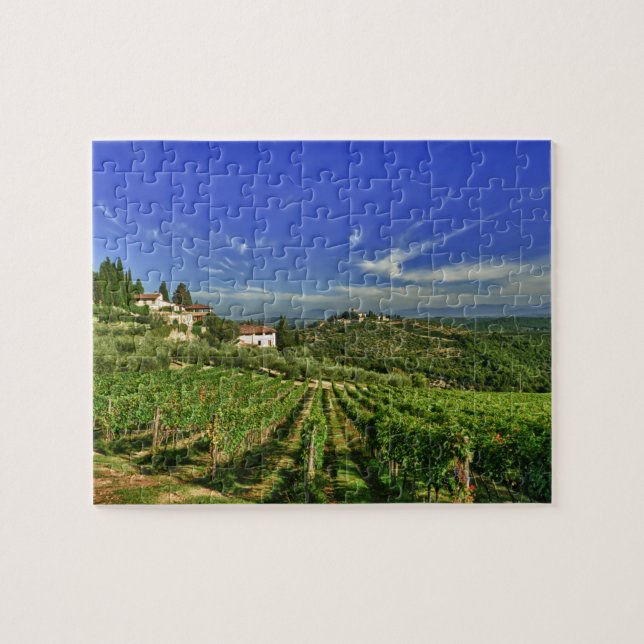 Quebra-cabeça Itália, Toscana, Greve. Os vinhedos de Castello (Horizontal)