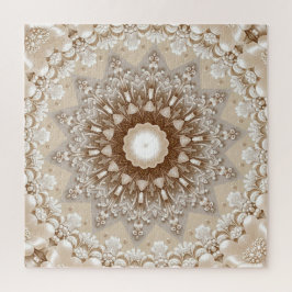 Quebra-cabeça Ivory Flowers Jigsaw Puzzle