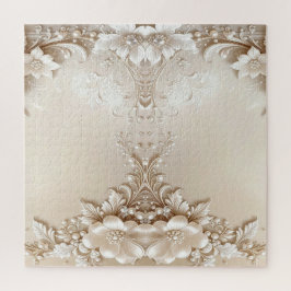 Quebra-cabeça Ivory Flowers Jigsaw Puzzle
