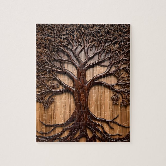 Quebra-cabeça Jacaranda Tree: A Artista da Natureza na Madeira, (Vertical)