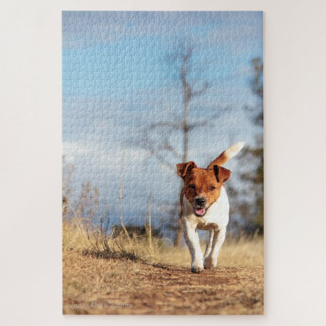 Quebra-cabeça Jack Russel no funcionamento… (Vertical)