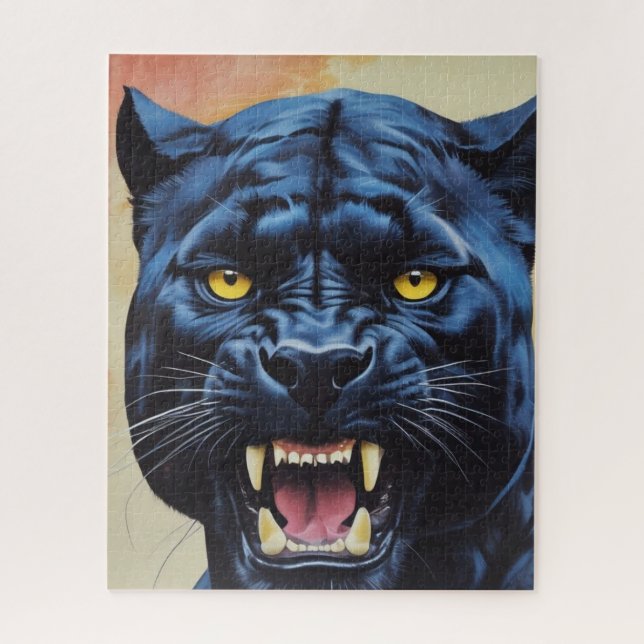 Quebra-cabeça Jaguar - Pantera Negra (Vertical)