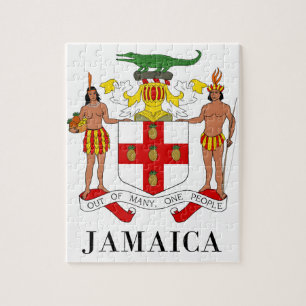 Quebra-cabeça JAMAICA - símbolo/brasão/bandeira/cores/emblema
