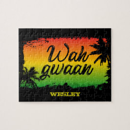 Quebra-cabeça Jamaicano Rastafarian Wah Gwaan Hello Tropical Pal