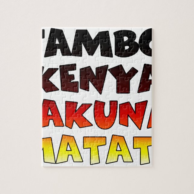 Quebra-cabeça Jambo Kenya Hakuna Matata (Vertical)