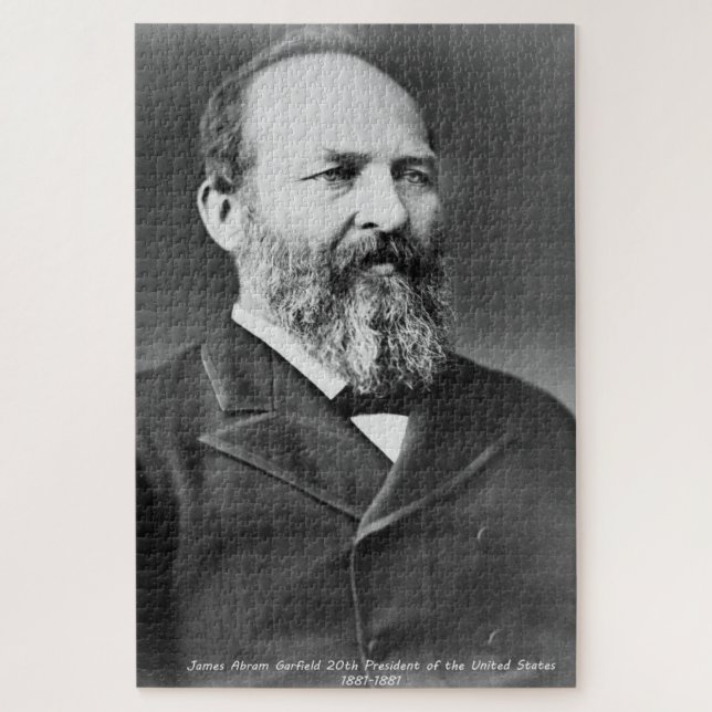 Quebra-cabeça James Abraham Garfield 20º Presidente da América. (Vertical)