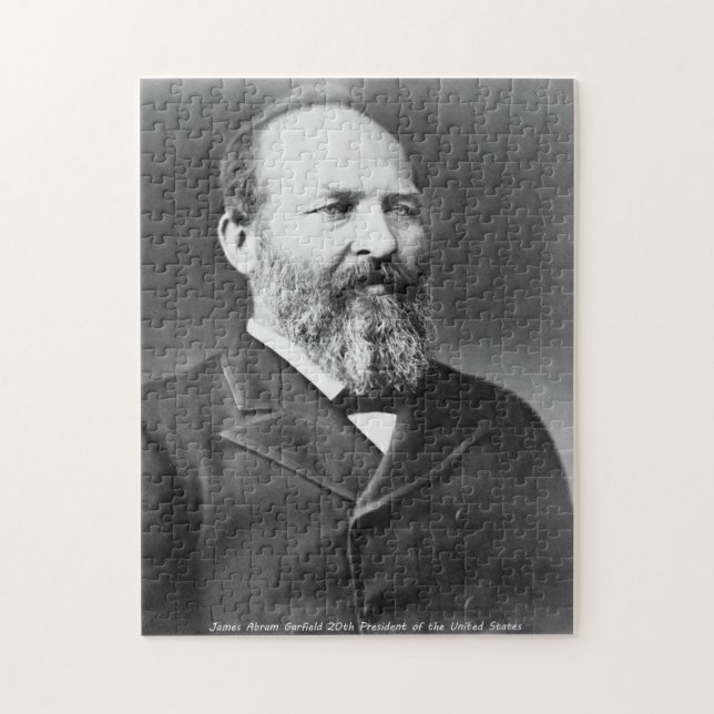 Quebra-cabeça James Abraham Garfield 20 presidente da América. (Vertical)