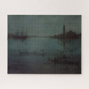 Quebra-cabeça James Whistler - Noturne: A Lagoa, Veneza