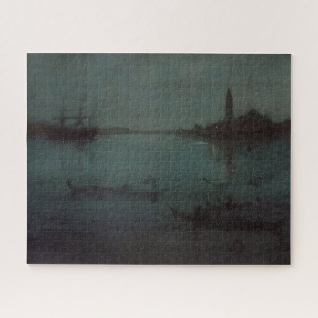 Quebra-cabeça James Whistler - Noturne: A Lagoa, Veneza (Horizontal)