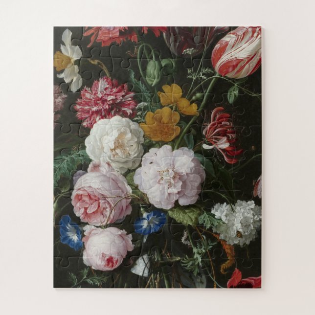 Quebra-cabeça Jan Davidsz. De Heem - Vida Estática Com Flores (Vertical)