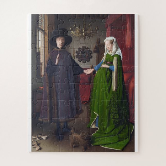 Quebra-cabeça Jan Van Eyck - Giovanni Arnolfini E Sua Noiva (Vertical)