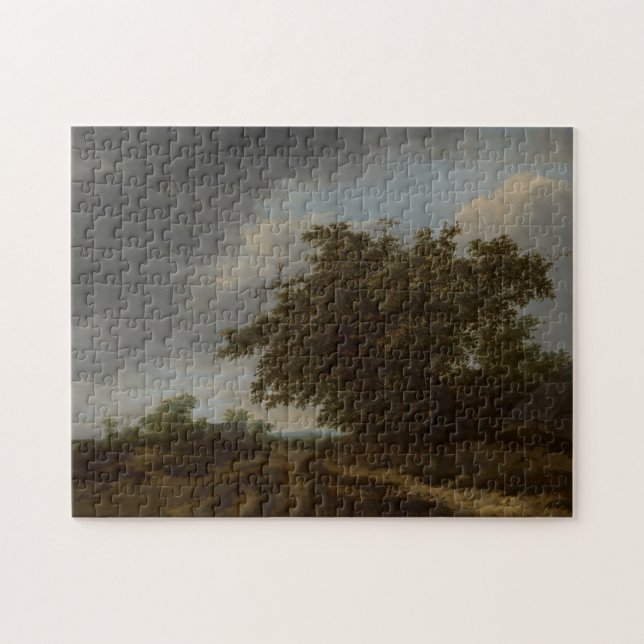 Quebra-cabeça Jan Vermeer, Paisagem na Borda das Dunas (Horizontal)