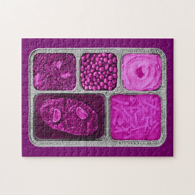 Quebra-cabeça Janto de TV retrô a rosa (Horizontal)