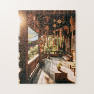 Quebra-cabeça Japanese Wind Chimes – Serene Porch Puzzle