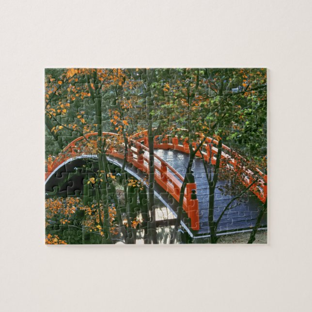 Quebra-cabeça Japão, Pref. de Nara, Nara. A Ponte Real brilha (Horizontal)