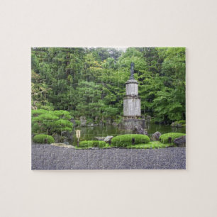 Quebra-cabeça Japão, Quioto, Jardim de Pedras Silencioso