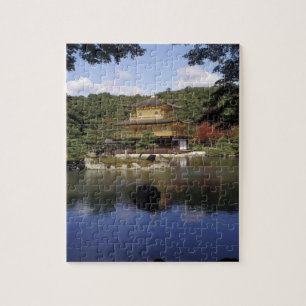 Quebra-cabeça Japão, Quioto, Pavilhão Dourado, Templo Zen