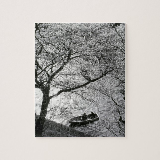 Quebra-cabeça Japão, Tóquio. Cereja floresce no Império (Vertical)