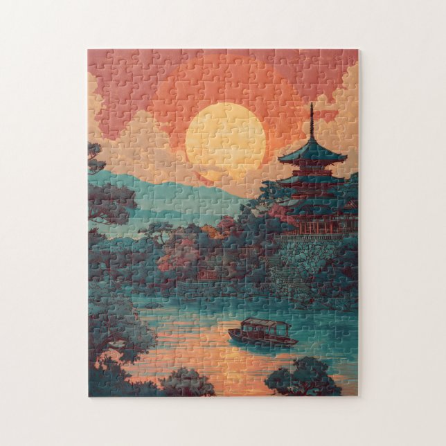 Quebra-cabeça Japão vintage (Vertical)