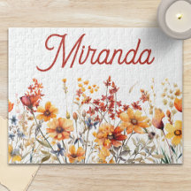 Jardim Botânico Nome Personalizado Cottagecore