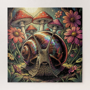 Quebra-cabeça Jardim Caprichoso de Caracol e Cogumelo Cósmico