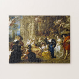 Quebra-cabeça Jardim da obra-prima de Peter Paul Rubens do amor