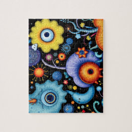 Quebra-cabeça Jardim de Alienígena Whimsical - Flora Cosmica Col