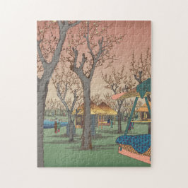 Quebra-cabeça Jardim De ameixa Por Hiroshige