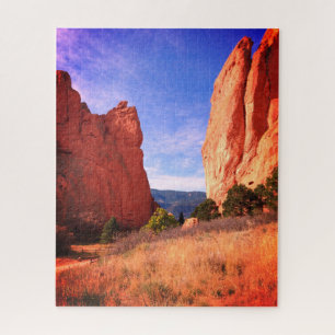 Quebra-cabeça Jardim de Colorado dos Deuses Parque Red Cliffs