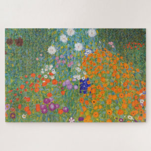 Quebra-cabeça Jardim de Flores por Gustav Klimt